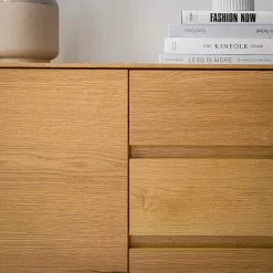 Ars Natura Sideboard Nozza I - Echtholzfurnier - Eiche / Schwarz -Büromöbel Verkäufe 1000182824 200306 14374700013 MOOD DETAILS P000000001000182824 mood