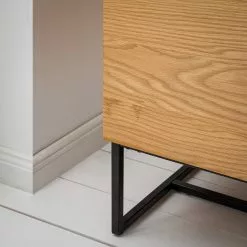 Ars Natura Sideboard Nozza I - Echtholzfurnier - Eiche / Schwarz -Büromöbel Verkäufe 1000182824 200306 14374700014 MOOD DETAILS P000000001000182824 mood