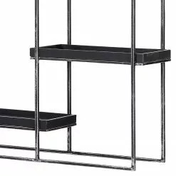 Red Living Regal Pondo - Akazie massiv / Metall - Akazie Schwarz / Schwarz -Büromöbel Verkäufe 1000182846 190731 14365900109 DETAILS P000000001000182846