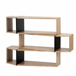 Temahome Regal One II - Eiche / Schwarz -Büromöbel Verkäufe 1000183984 190806 13222900005 DETAILS P000000001000183984