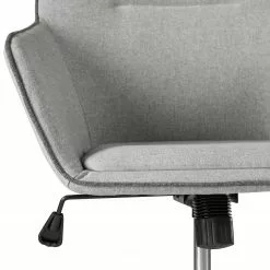 Fredriks Bürodrehstuhl Skabu - Webstoff / Metall - Chrom - Grau -Büromöbel Verkäufe 1000184188 200207 09400300008 DETAILS P000000001000184188