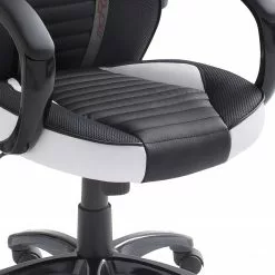 Home24office Gaming Chair Emra - Kunstleder / Nylon - Weiß / Schwarz -Büromöbel Verkäufe 1000185251 191105 08404900009 DETAILS P000000001000185251