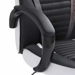 Home24office Gaming Chair Emra - Kunstleder / Nylon - Weiß / Schwarz -Büromöbel Verkäufe 1000185251 191105 08404900010 DETAILS P000000001000185251