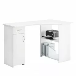 VCM Eckschreibtisch Linzia - Weiß
