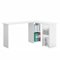 VCM Eckschreibtisch Lusias - Weiß