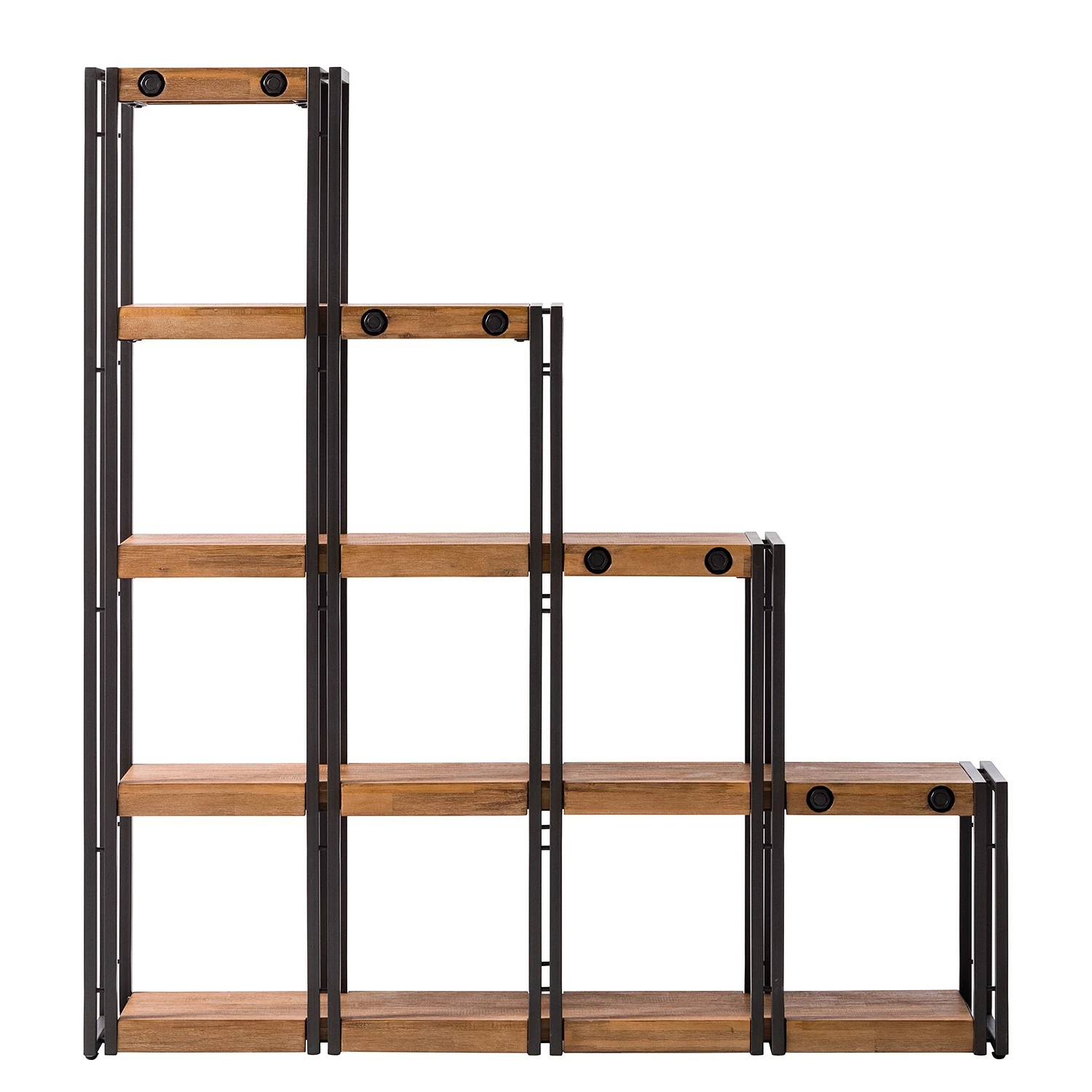 Ars manufacti Stufenregal Manchester - Akazie massiv / Metall - Akazie / Anthrazit 5 Ars manufacti Stufenregal Manchester - Akazie massiv / Metall - Akazie / Anthrazit – Bild 3