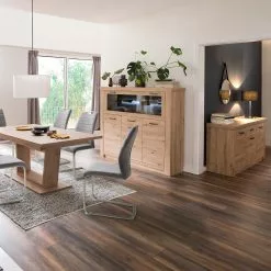 Naturoo Sideboard Mendes - Balkeneiche Dekor / Anthrazit -Büromöbel Verkäufe 1000187560 190920 09480400050 MOOD DETAILS P000000001000187560 mood