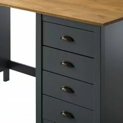 Maison Belfort Schreibtisch Rivery - Kiefer massiv - Anthrazit -Büromöbel Verkäufe 1000187583 200205 11113400097 DETAILS P000000001000187583