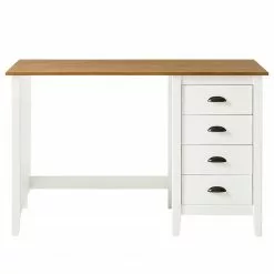 Maison Belfort Schreibtisch Rivery - Kiefer massiv - Weiß -Büromöbel Verkäufe 1000187585 200205 11113400111 DETAILS P000000001000187585