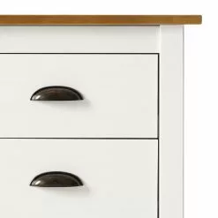 Maison Belfort Schreibtisch Rivery - Kiefer massiv - Weiß -Büromöbel Verkäufe 1000187585 200205 11113500117 DETAILS P000000001000187585