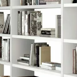 Loftscape Bücherregal Empire - Cremeweiß - Höhe: 221 cm - Breite: 276 cm -Büromöbel Verkäufe 1000188192 190925 11273400010 DETAILS P000000001000188192
