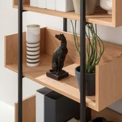 GWINNER Regal Style I - Echtholzfurnier / Metall - Eiche / Anthrazit -Büromöbel Verkäufe 1000188718 190926 06084000014 DETAILS P000000001000188718