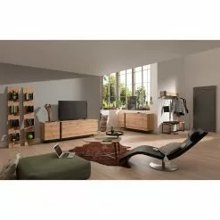 GWINNER Sideboard Style - Echtholzfurnier / Metall - Eiche / Anthrazit 13 GWINNER Sideboard Style - Echtholzfurnier / Metall - Eiche / Anthrazit -Büromöbel Verkäufe 1000188721 190926 06084900027 MOOD DETAILS P000000001000188721 mood