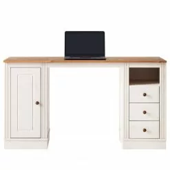 Maison Belfort Schreibtisch Lillehammer - Kiefer massiv - Kiefer Weiß / Kiefer Honig 31 Maison Belfort Schreibtisch Lillehammer - Kiefer massiv - Kiefer Weiß / Kiefer Honig -Büromöbel Verkäufe 1000188926 200218 06185000014 DETAILS P000000001000188926