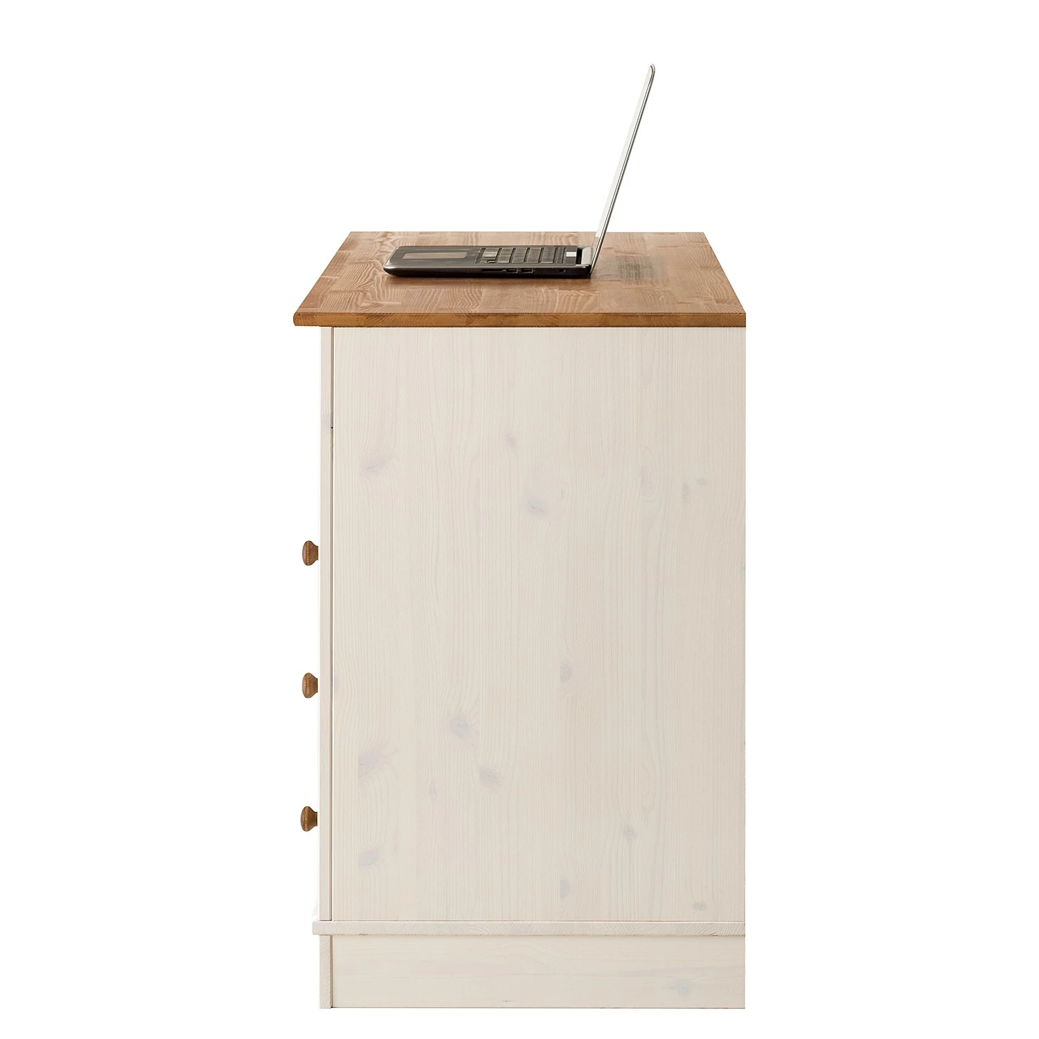 Maison Belfort Schreibtisch Lillehammer - Kiefer massiv - Kiefer Weiß / Kiefer Honig 10 Maison Belfort Schreibtisch Lillehammer - Kiefer massiv - Kiefer Weiß / Kiefer Honig – Bild 8