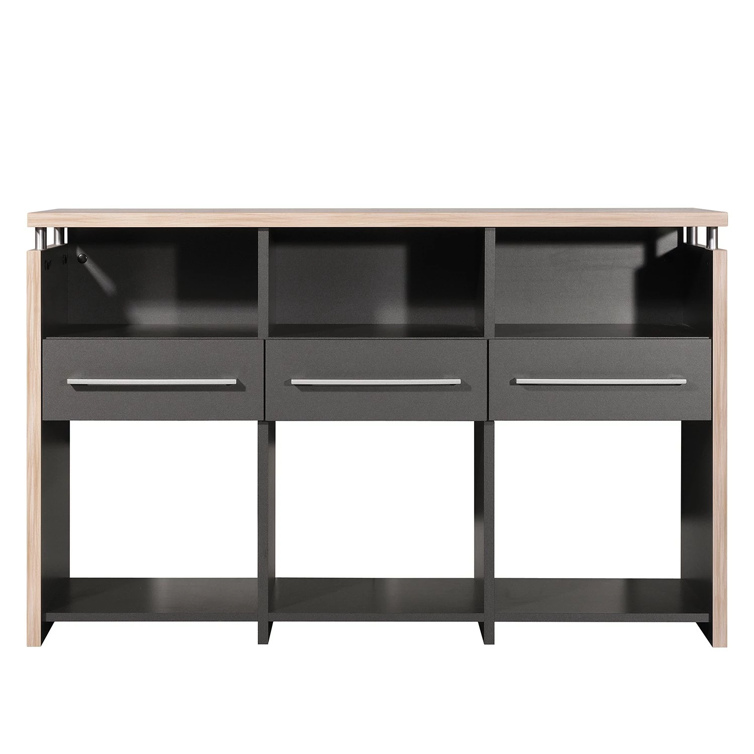 Germania Aktenregal Eugene - Anthrazit / Nussbaum Dekor 6 Germania Aktenregal Eugene - Anthrazit / Nussbaum Dekor – Bild 4