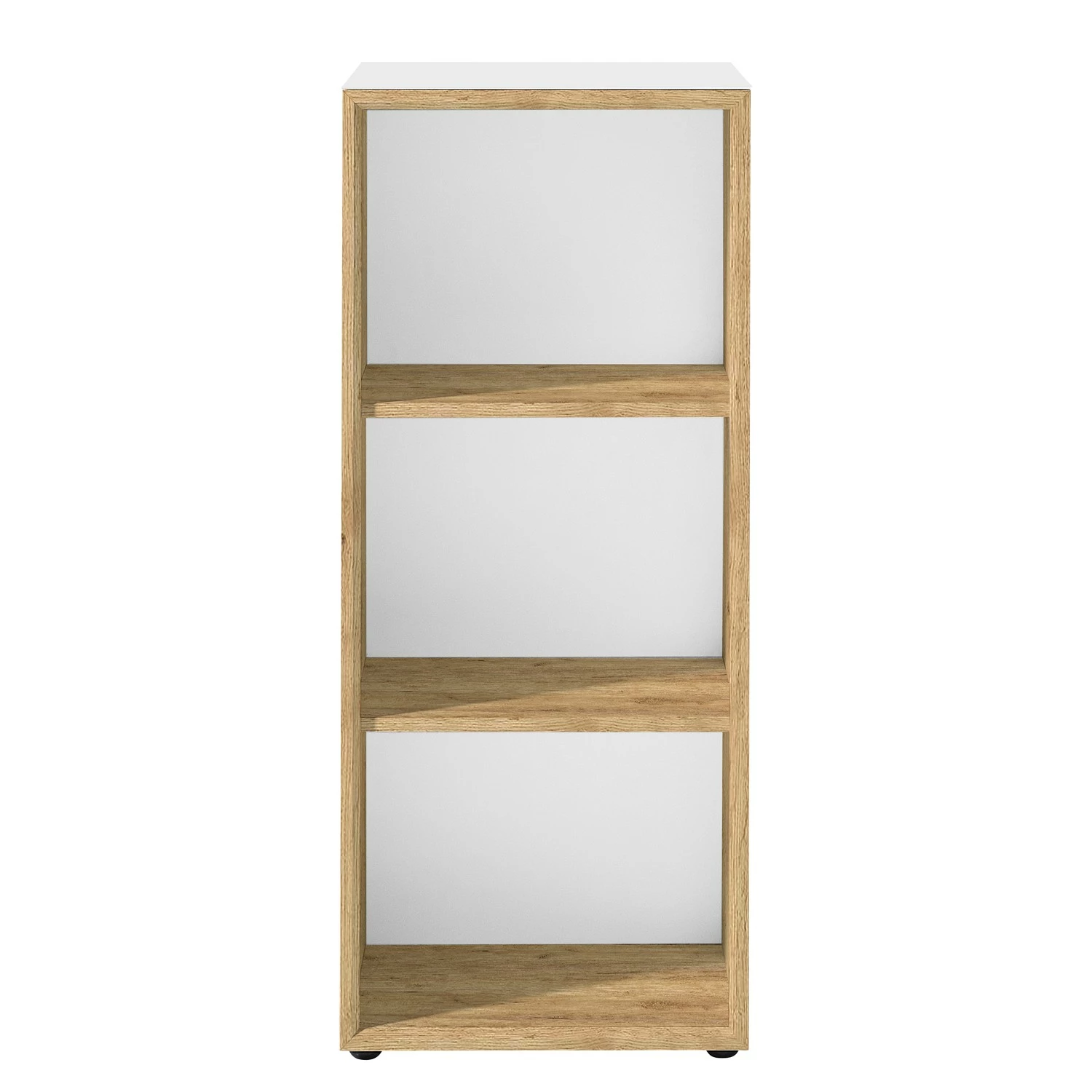 Germania Regal Monteria - Glas - Weiß / Eiche Navarra Dekor 5 Germania Regal Monteria - Glas - Weiß / Eiche Navarra Dekor – Bild 3