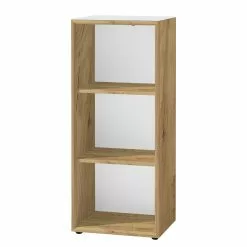 Germania Büroset Monteria I (5-teilig) - Glas - Weiß / Eiche Navarra Dekor -Büromöbel Verkäufe 1000189536 191022 12045100085 DETAILS P000000001000189536