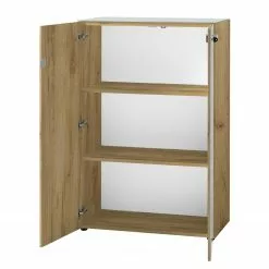 Germania Büroset Monteria IV (2-teilig) - Glas - Weiß / Eiche Navarra Dekor -Büromöbel Verkäufe 1000189537 191022 12045200093 DETAILS P000000001000189537