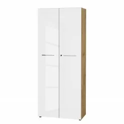 Germania Büroset Monteria III (2-teilig) - Glas - Weiß / Eiche Navarra Dekor -Büromöbel Verkäufe 1000189538 191022 12045300100 DETAILS P000000001000189538