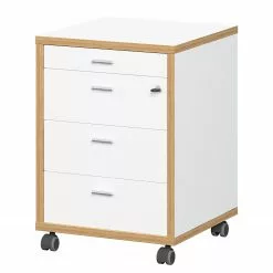 Germania Büroset Svene (2-teilig) - Weiß / Eiche Sonoma Dekor -Büromöbel Verkäufe 1000189541 191022 12045800138 DETAILS P000000001000189541