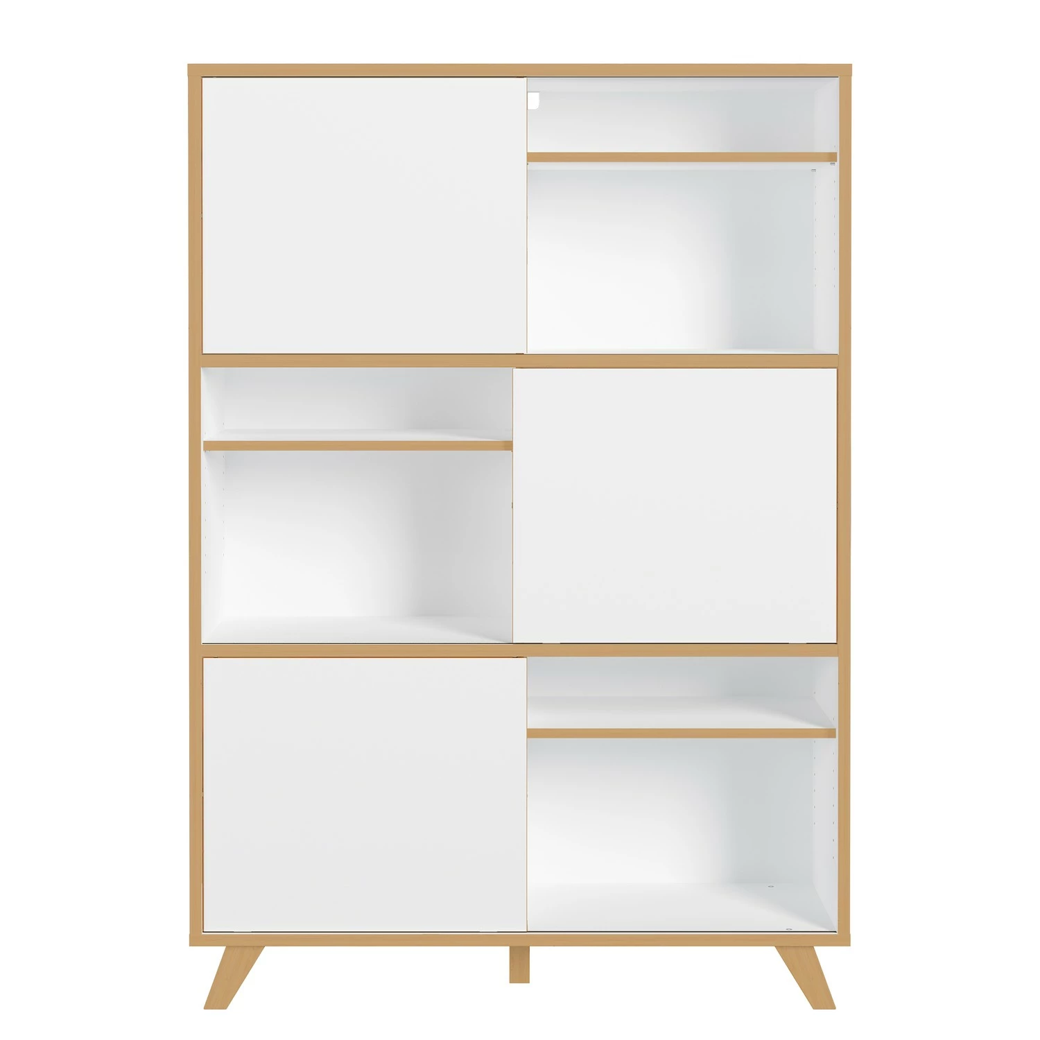 Germania Aktenschrank Svene - Weiß / Eiche Sonoma Dekor 5 Germania Aktenschrank Svene - Weiß / Eiche Sonoma Dekor – Bild 3