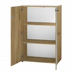 Germania Aktenschrank Monteria I - Glas - Weiß / Eiche Navarra Dekor -Büromöbel Verkäufe 1000189544 191022 12050000162 DETAILS P000000001000189544