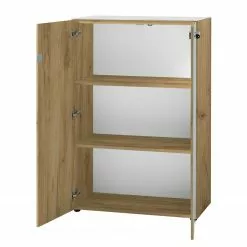 Germania Büroset Monteria V (3-teilig) - Glas - Weiß / Eiche Navarra Dekor -Büromöbel Verkäufe 1000189547 191022 12050400194 DETAILS P000000001000189547