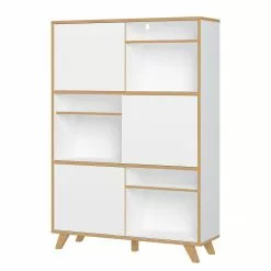 Germania Büroset Svene (4-teilig) - Weiß / Eiche Sonoma Dekor -Büromöbel Verkäufe 1000189548 191022 12050700210 DETAILS P000000001000189548