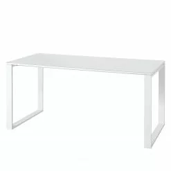 Germania Büroset Monteria I (5-teilig) - Glas - Weiß / Chrom -Büromöbel Verkäufe 1000191067 191016 08103000015 DETAILS P000000001000191067