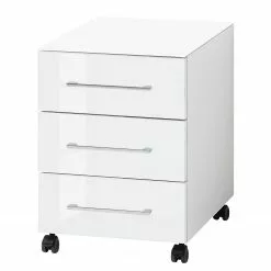 Germania Büroset Monteria I (5-teilig) - Glas - Weiß / Chrom -Büromöbel Verkäufe 1000191067 191016 08103000016 DETAILS P000000001000191067