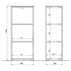 Germania Büroset Monteria I (5-teilig) - Glas - Weiß / Chrom -Büromöbel Verkäufe 1000191067 191016 08103100019 SKETCH DETAILS P000000001000191067 sketch