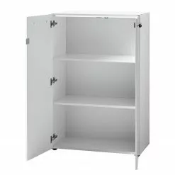 Germania Büroset Monteria IV (2-teilig) - Glas - Weiß / Chrom -Büromöbel Verkäufe 1000191072 191016 08103600074 DETAILS P000000001000191072