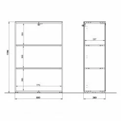 Germania Büroset Monteria V (3-teilig) - Glas - Weiß / Chrom -Büromöbel Verkäufe 1000191084 191016 08104200127 SKETCH DETAILS P000000001000191084 sketch