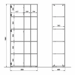 Germania Büroset Lioni V (5-teilig) - Eiche Navarra Dekor / Weiß 35 Germania Büroset Lioni V (5-teilig) - Eiche Navarra Dekor / Weiß -Büromöbel Verkäufe 1000191085 191016 08104400145 SKETCH DETAILS P000000001000191085 sketch
