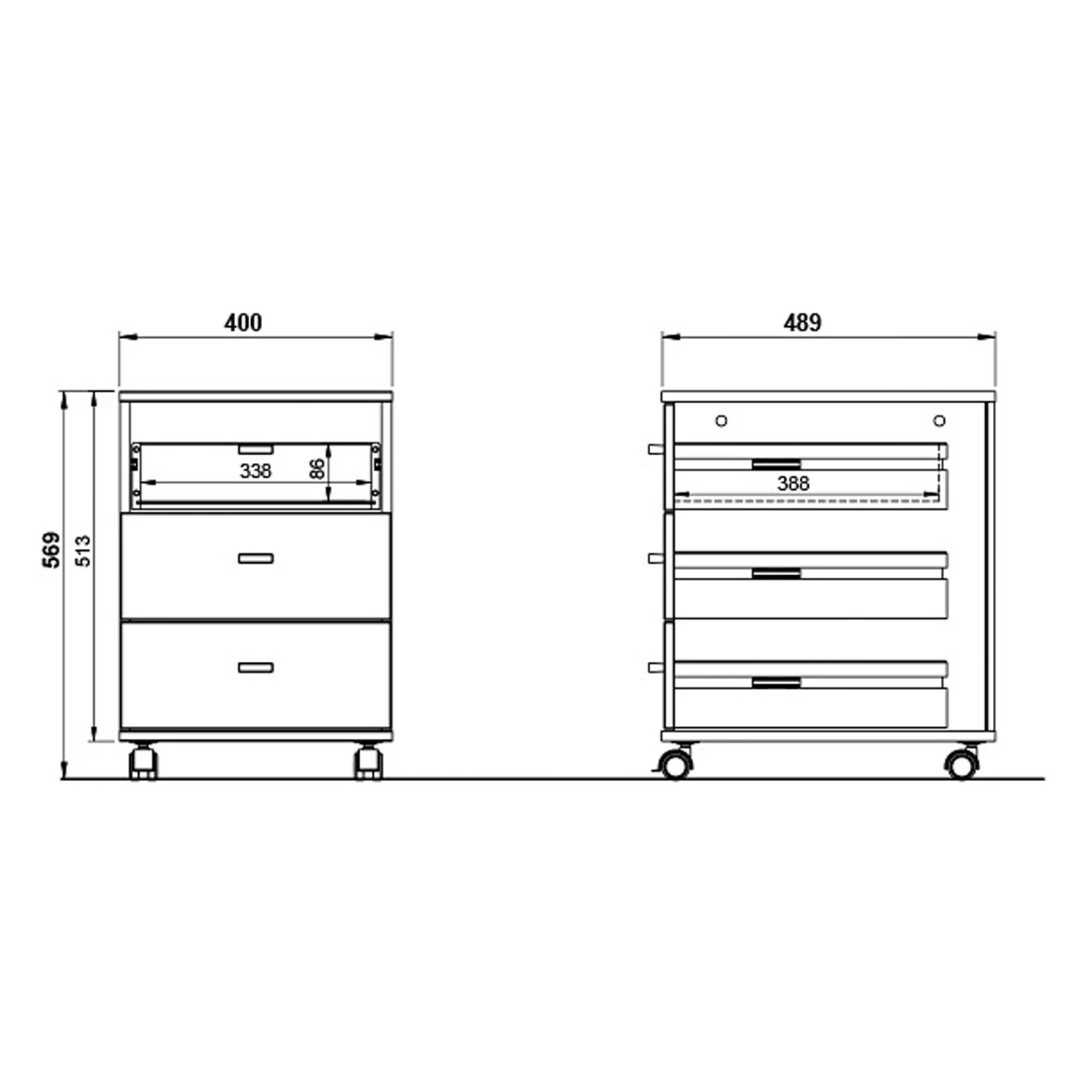 Germania Büroset Lioni V (5-teilig) - Eiche Navarra Dekor / Weiß 19 Germania Büroset Lioni V (5-teilig) - Eiche Navarra Dekor / Weiß – Bild 17