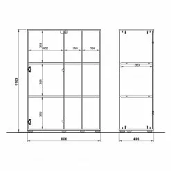 Germania Büroset Lioni V (5-teilig) - Eiche Navarra Dekor / Weiß 37 Germania Büroset Lioni V (5-teilig) - Eiche Navarra Dekor / Weiß -Büromöbel Verkäufe 1000191085 191016 08104400147 SKETCH DETAILS P000000001000191085 sketch