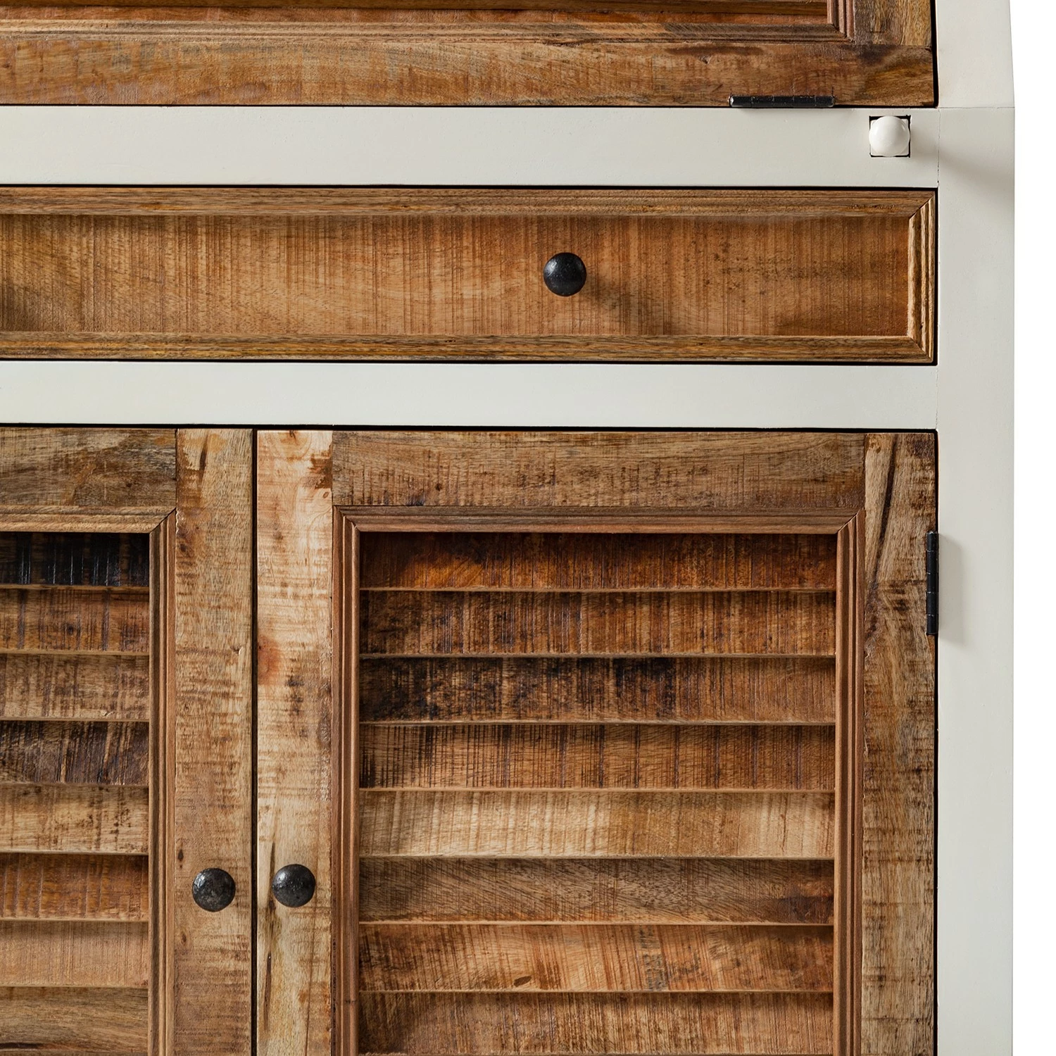 Maison Belfort Sekretär Newhaven - Mango massiv - Weiß / Mango 20 Maison Belfort Sekretär Newhaven - Mango massiv - Weiß / Mango – Bild 18