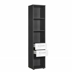 Furnitive Aktenregal Buzy - Hochglanz Weiß / Anthrazit 9 Furnitive Aktenregal Buzy - Hochglanz Weiß / Anthrazit -Büromöbel Verkäufe 1000191311 191031 16045300014 DETAILS P000000001000191311