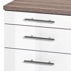 Furnitive Rollcontainer Arcon - Trüffeleiche Dekor / Hochglanz Weiß -Büromöbel Verkäufe 1000191338 191031 16045800100 DETAILS P000000001000191338