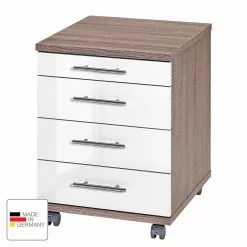 Furnitive Rollcontainer Arcon - Trüffeleiche Dekor / Hochglanz Weiß -Büromöbel Verkäufe 1000191338 200603 14273200032 ICON DETAILS P000000001000191338 icon seal