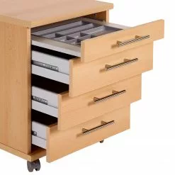 Furnitive Rollcontainer Yacolt - Buche Dekor -Büromöbel Verkäufe 1000191339 191031 16045800102 DETAILS P000000001000191339