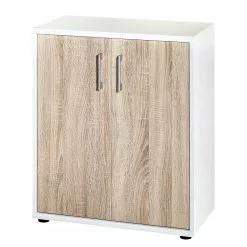 Furnitive Aktenschrank Lezan III - Eiche Sonoma Dekor / Weiß