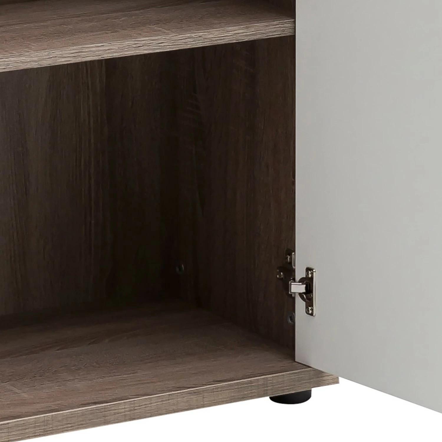 Furnitive Regal Arcon II - Trüffeleiche Dekor / Hochglanz Weiß 9 Furnitive Regal Arcon II - Trüffeleiche Dekor / Hochglanz Weiß – Bild 7