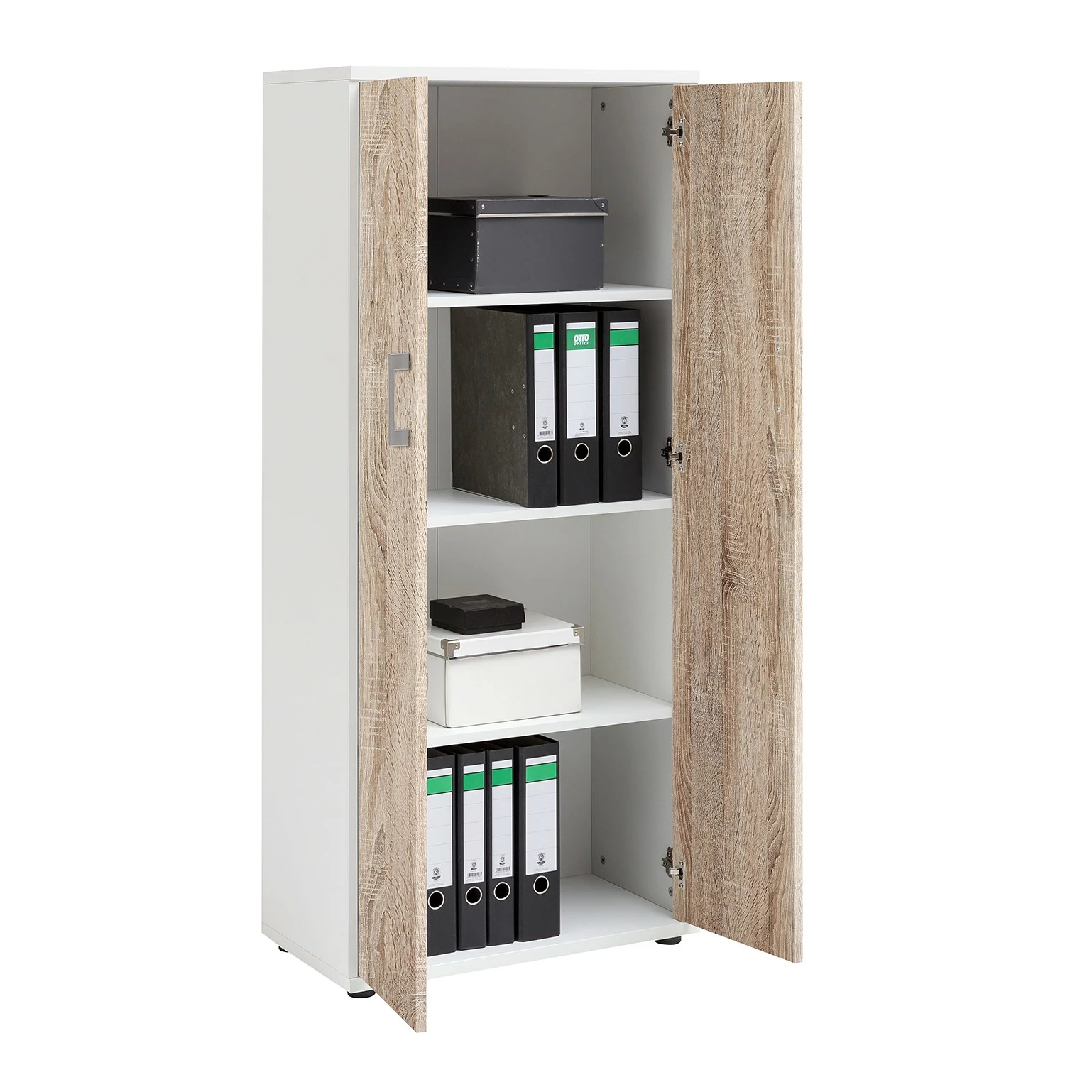 Furnitive Aktenschrank Lezan I - Eiche Sonoma Dekor / Weiß 7 Furnitive Aktenschrank Lezan I - Eiche Sonoma Dekor / Weiß – Bild 5