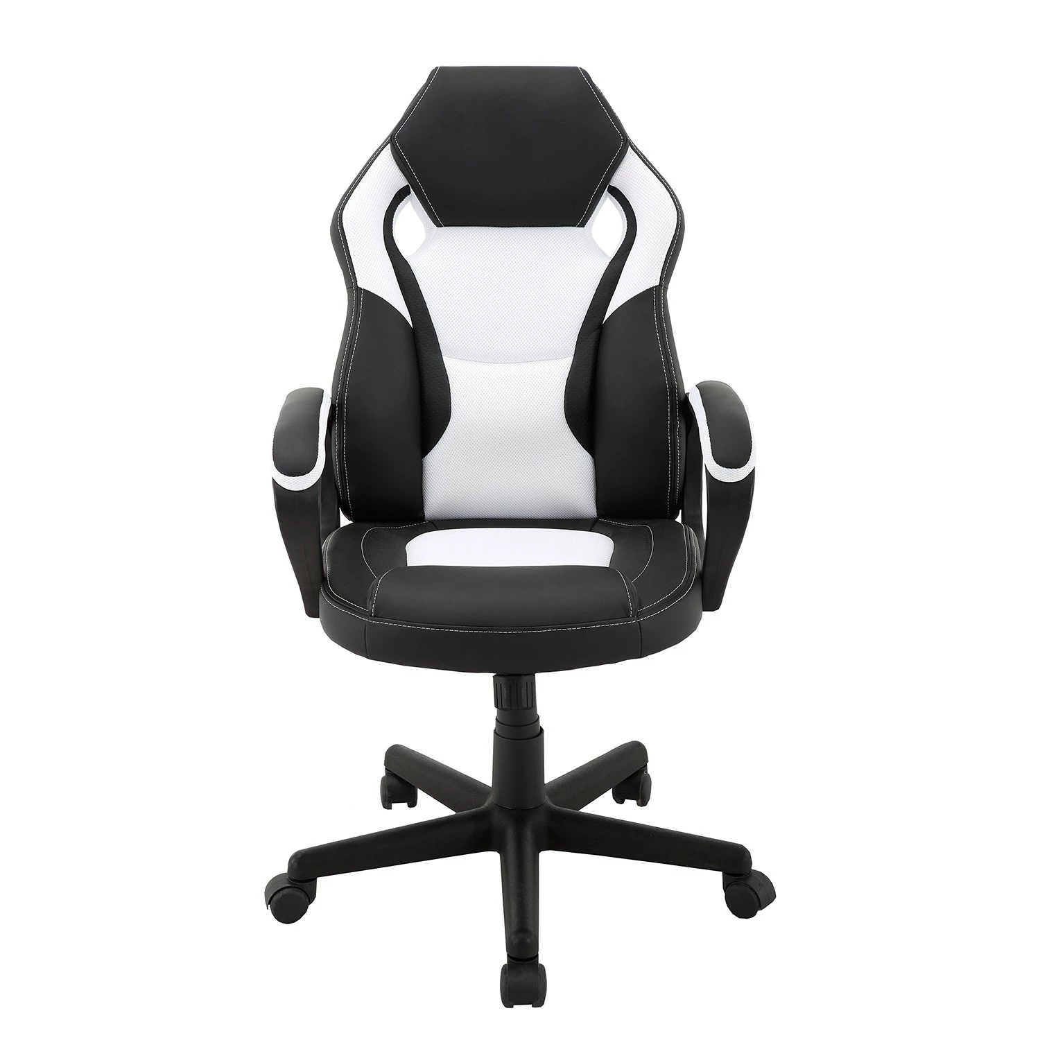 Furnitive Gaming Chair Murol - Kunstleder & Mesh / Kunststoff - Weiß / Schwarz 4 Furnitive Gaming Chair Murol - Kunstleder & Mesh / Kunststoff - Weiß / Schwarz – Bild 2