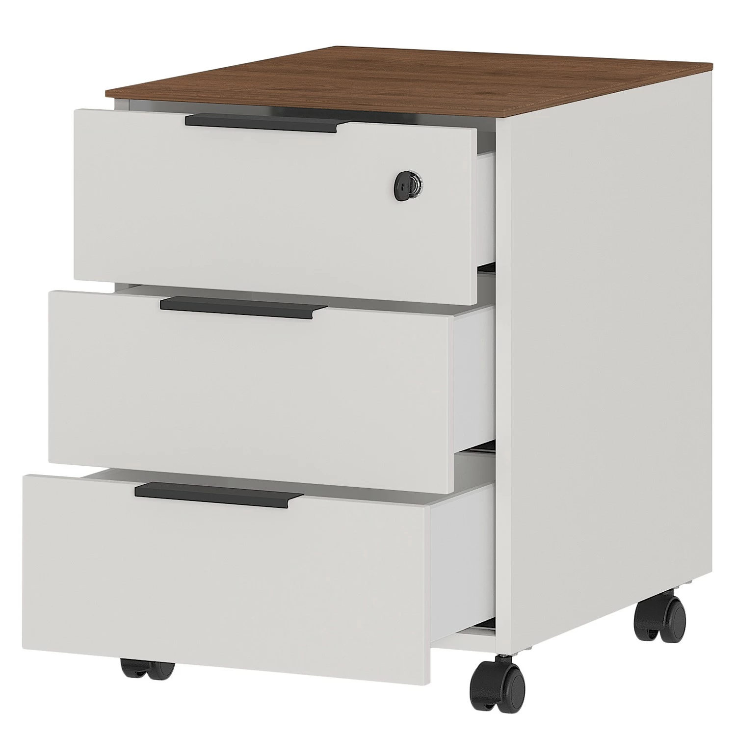 Germania Büroset Ancona I (2-teilig) - Metall - Kaschmir / Nussbaum Dekor 9 Germania Büroset Ancona I (2-teilig) - Metall - Kaschmir / Nussbaum Dekor – Bild 7