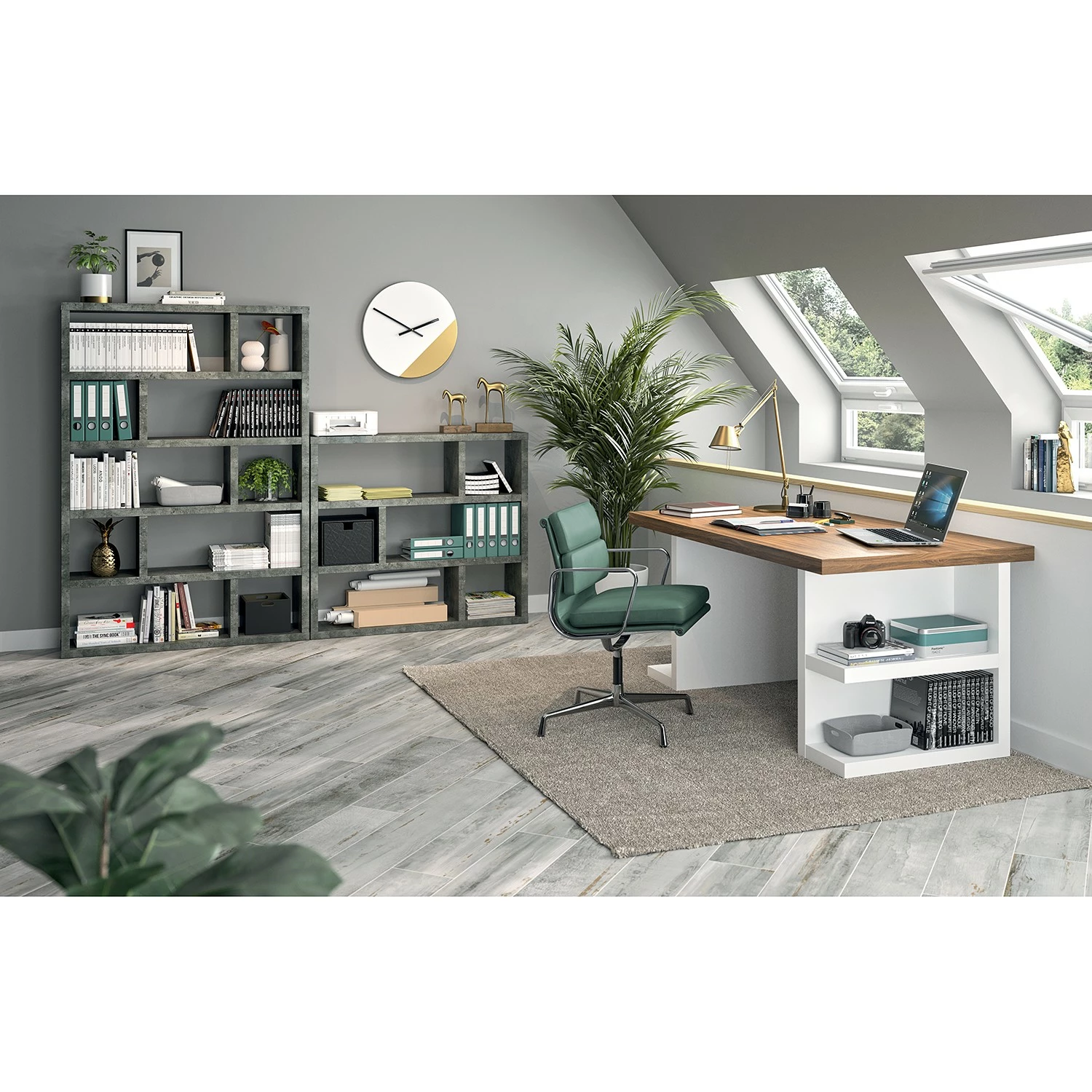 Temahome Regal Dublin - Beton Dekor - Höhe: 105 cm 5 Temahome Regal Dublin - Beton Dekor - Höhe: 105 cm – Bild 3