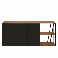 Temahome Sideboard Albi - Echtholzfurnier - Walnuss / Schwarz 12 Temahome Sideboard Albi - Echtholzfurnier - Walnuss / Schwarz -Büromöbel Verkäufe 1000198885 191209 09464800221 DETAILS P000000001000198885