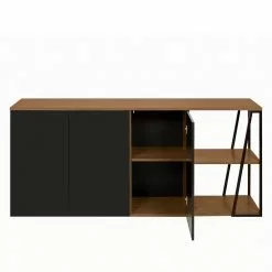 Temahome Sideboard Albi - Echtholzfurnier - Walnuss / Schwarz 15 Temahome Sideboard Albi - Echtholzfurnier - Walnuss / Schwarz -Büromöbel Verkäufe 1000198885 191209 09464800224 DETAILS P000000001000198885